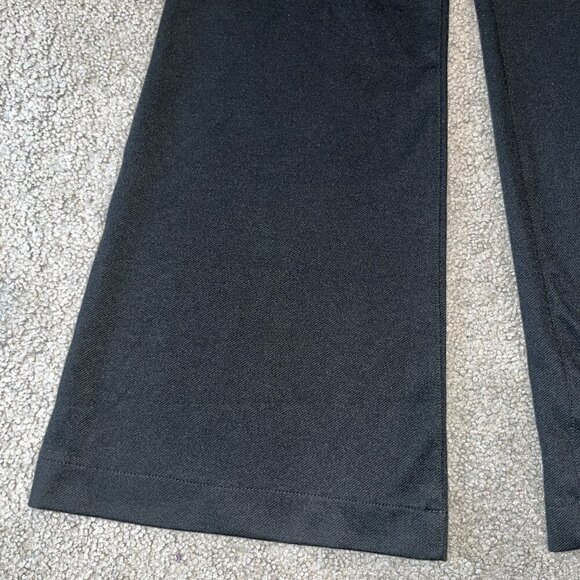 ANTHROPOLOGIE ANTHRO Extra Wide Leg Palazzo Dressy Trouser Pants Black EUC 28 - Picture 4 of 10